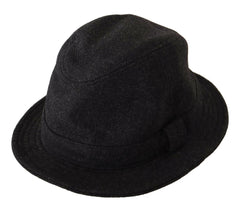 Dolce & Gabbana Gray Virgin Wool Logo Fedora Trilby Cappello Hat -   -  Dolce & Gabbana.