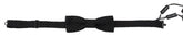 Dolce & Gabbana Black Pattern Silk Adjustable Neck Papillon Bow Tie -  Neckties, Men -  Dolce & Gabbana.