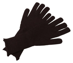 Dolce & Gabbana Brown Cashmere Silk Hands Mitten Mens Gloves - - Dolce & Gabbana.