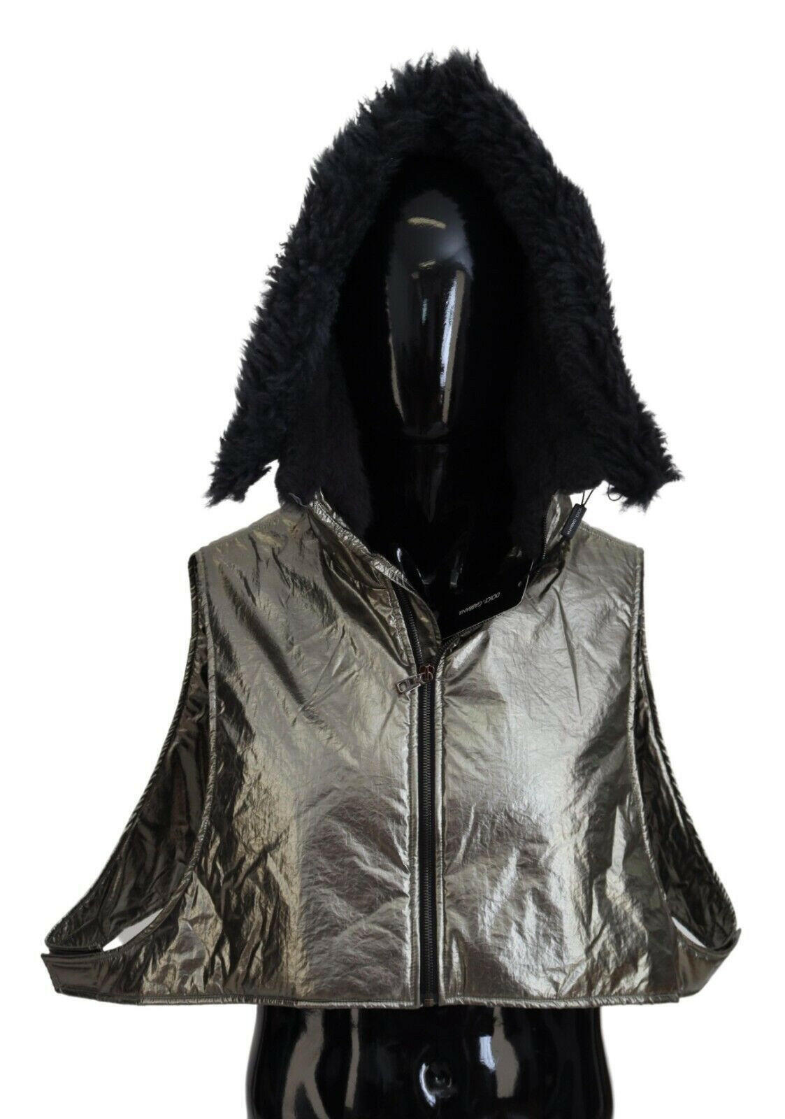 Dolce & Gabbana Silver Fur Whole Head Wrap Men Capello Nylon Hat -   -  Dolce & Gabbana.