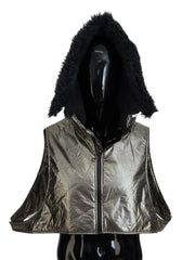 Dolce & Gabbana Silver Fur Whole Head Wrap Men Capello Nylon Hat -   -  Dolce & Gabbana.