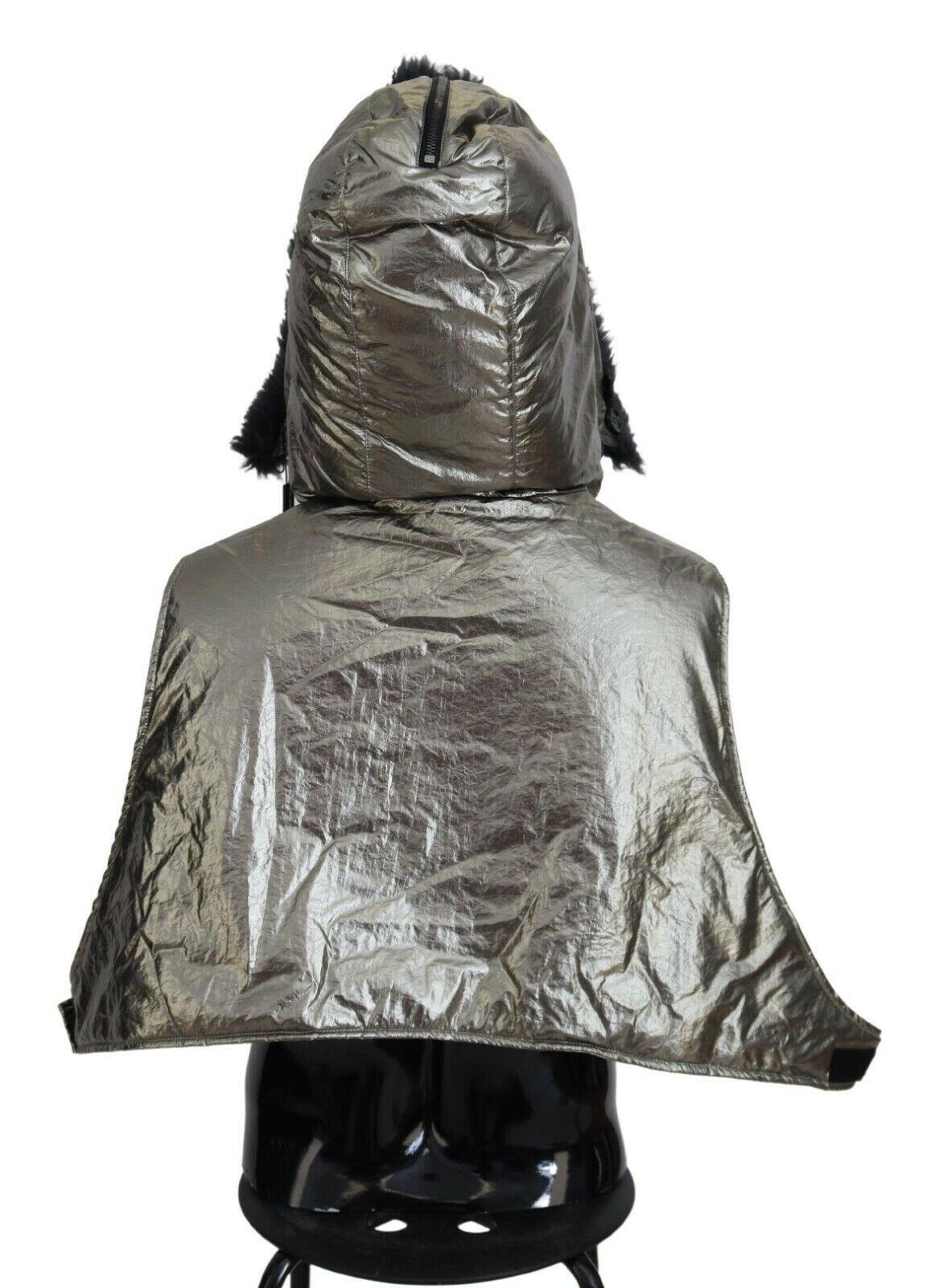 Dolce & Gabbana Silver Fur Whole Head Wrap Men Capello Nylon Hat -   -  Dolce & Gabbana. Dolce & Gabbana Silver Fur Whole Head Wrap Men Capello Nylon Hat -   -  Dolce & Gabbana.