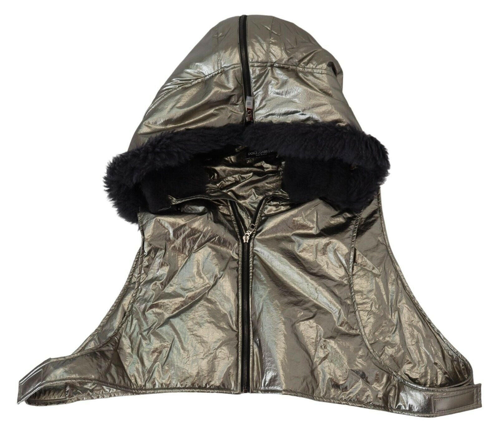 Dolce & Gabbana Silver Fur Whole Head Wrap Men Capello Nylon Hat -   -  Dolce & Gabbana. Dolce & Gabbana Silver Fur Whole Head Wrap Men Capello Nylon Hat -   -  Dolce & Gabbana.