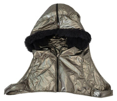 Dolce & Gabbana Silver Fur Whole Head Wrap Men Capello Nylon Hat -   -  Dolce & Gabbana.