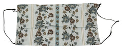 Dolce & Gabbana White Floral Cotton Pleated Elastic Ear Strap Face Mask - - Dolce & Gabbana.
