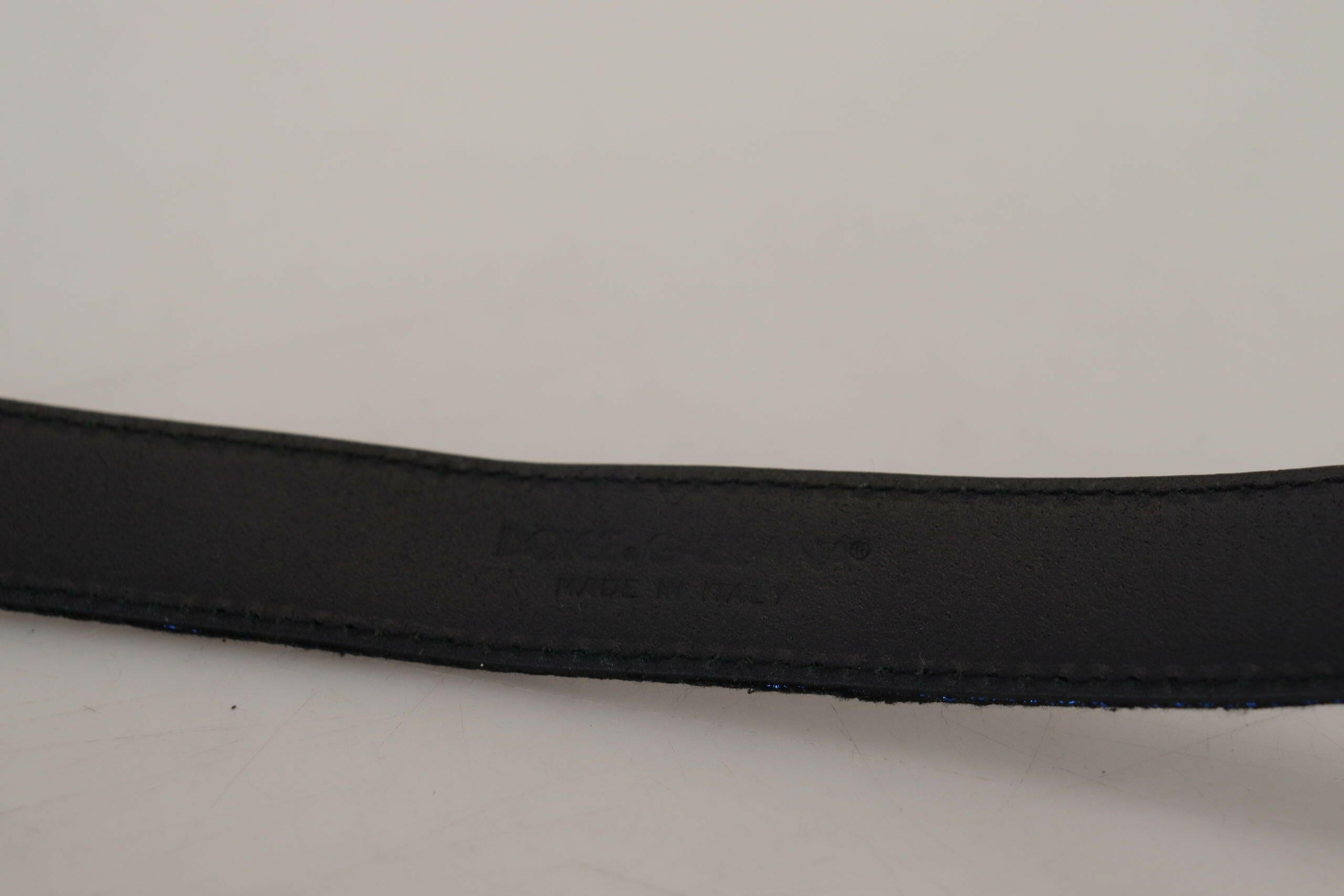 Dolce & Gabbana Blue Jacquard Stripe Silver Buckle Belt -   -  Dolce & Gabbana. Dolce & Gabbana Blue Jacquard Stripe Silver Buckle Belt -   -  Dolce & Gabbana.