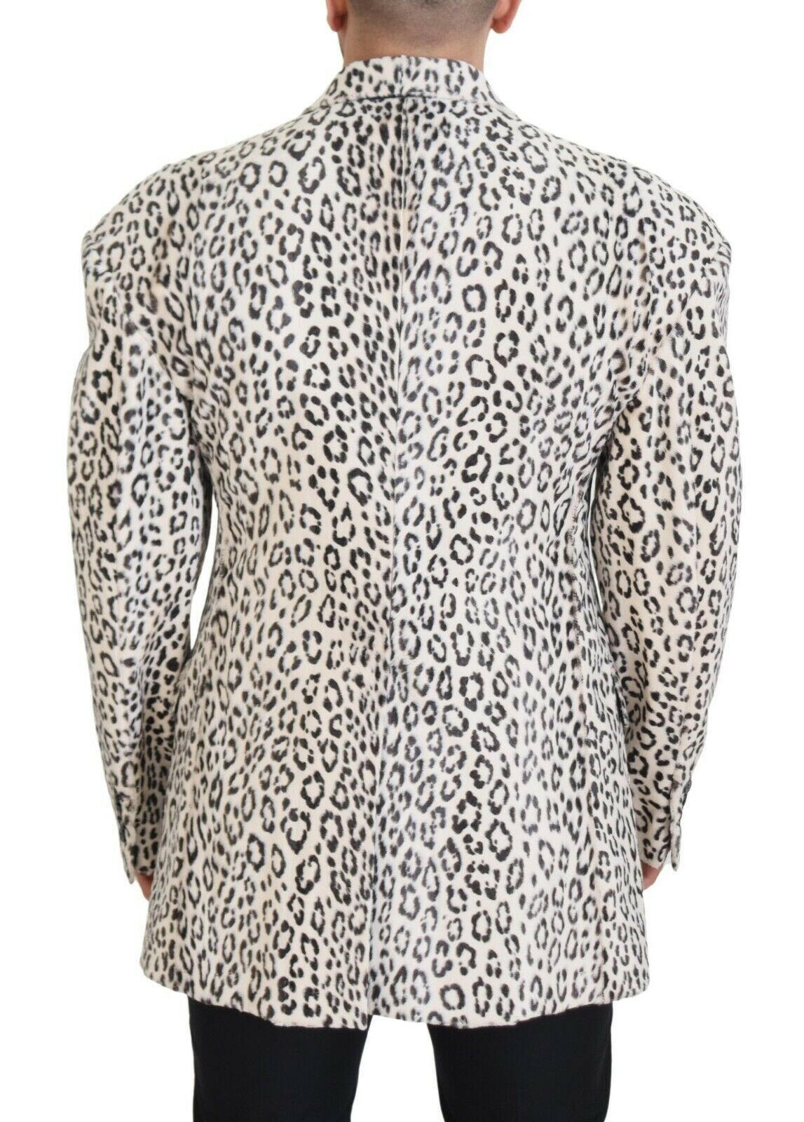 Dolce & Gabbana White Leopard Single Breasted Coat Blazer -   -  Dolce & Gabbana. Dolce & Gabbana White Leopard Single Breasted Coat Blazer -   -  Dolce & Gabbana.
