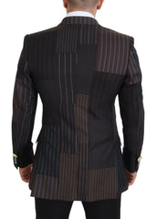 Dolce & Gabbana Multicolor Patchwork Stripes SICILIA Blazer -   -  Dolce & Gabbana.