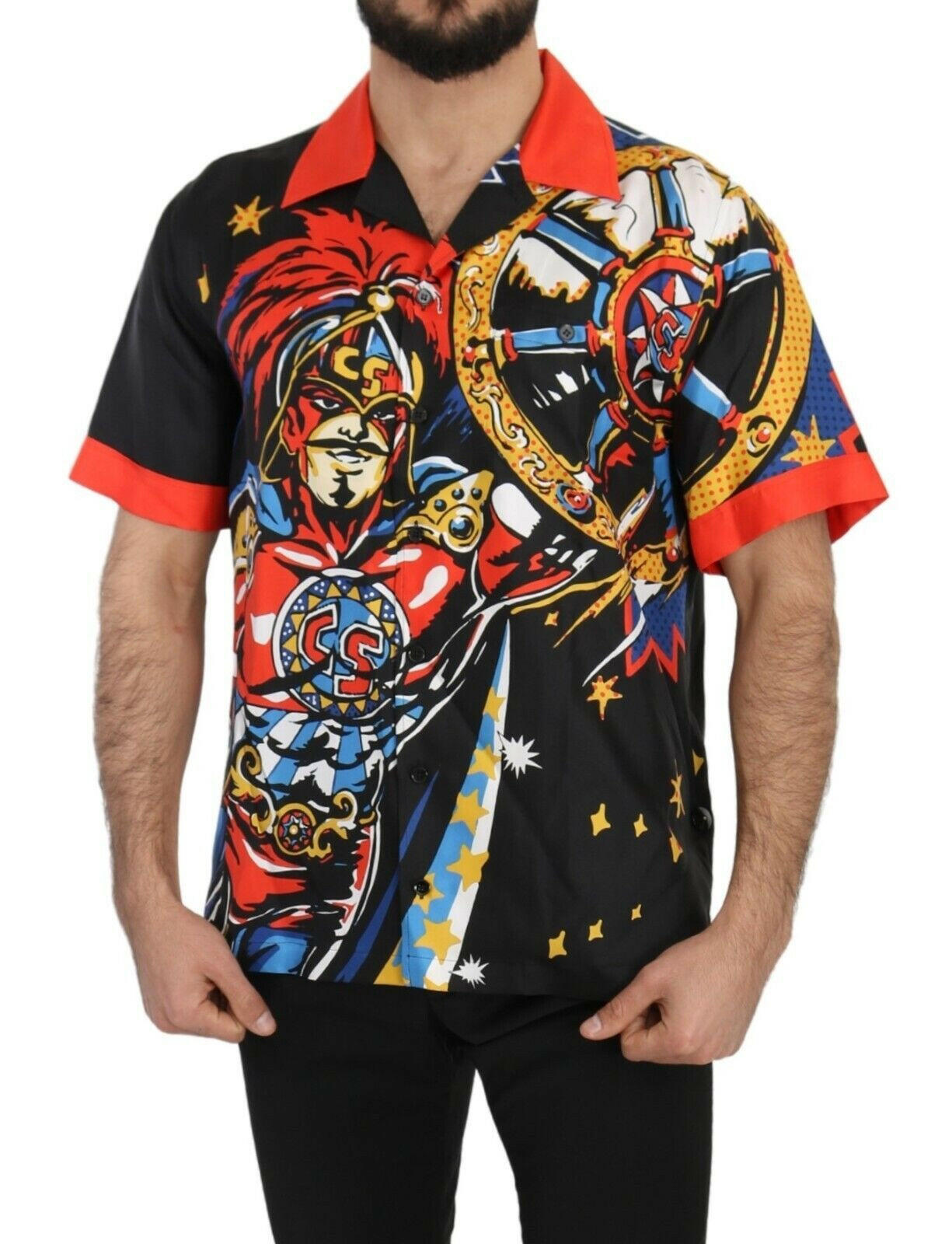 Dolce & Gabbana Multicolor Printed Short Sleeves Casual Shirt -   -  Dolce & Gabbana. Dolce & Gabbana Multicolor Printed Short Sleeves Casual Shirt -   -  Dolce & Gabbana.