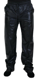 Dolce & Gabbana Black Shining Drawstring Trouser Nylon Pants -   -  Dolce & Gabbana.