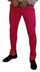 Dolce & Gabbana Pink Zipper Buckle Waist Trousers Pants -   -  Dolce & Gabbana.
