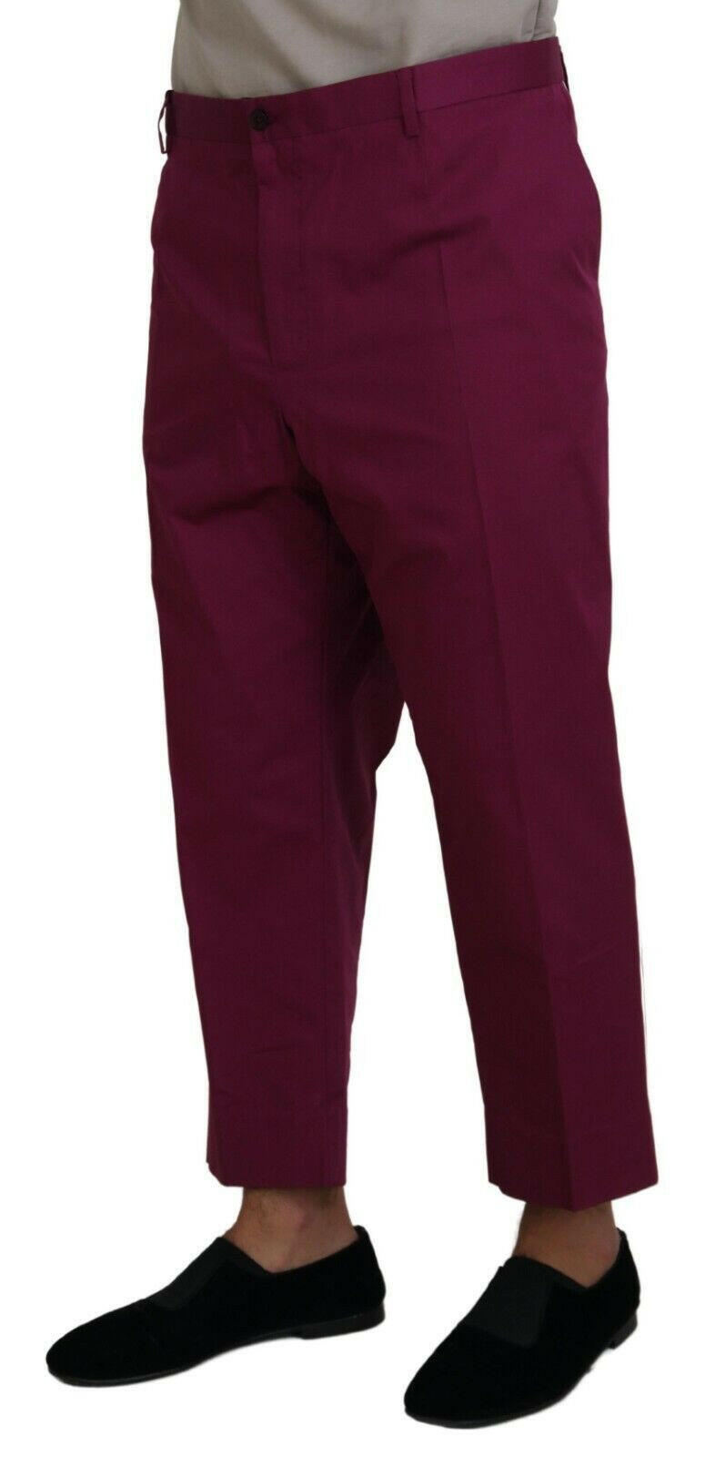 Dolce & Gabbana Magenta Cotton DG Logo Pocket Trouser Pants -   -  Dolce & Gabbana. Dolce & Gabbana Magenta Cotton DG Logo Pocket Trouser Pants -   -  Dolce & Gabbana.