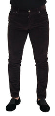 Dolce & Gabbana Brown Corduroy Men Casual Trouser Pants -   -  Dolce & Gabbana.