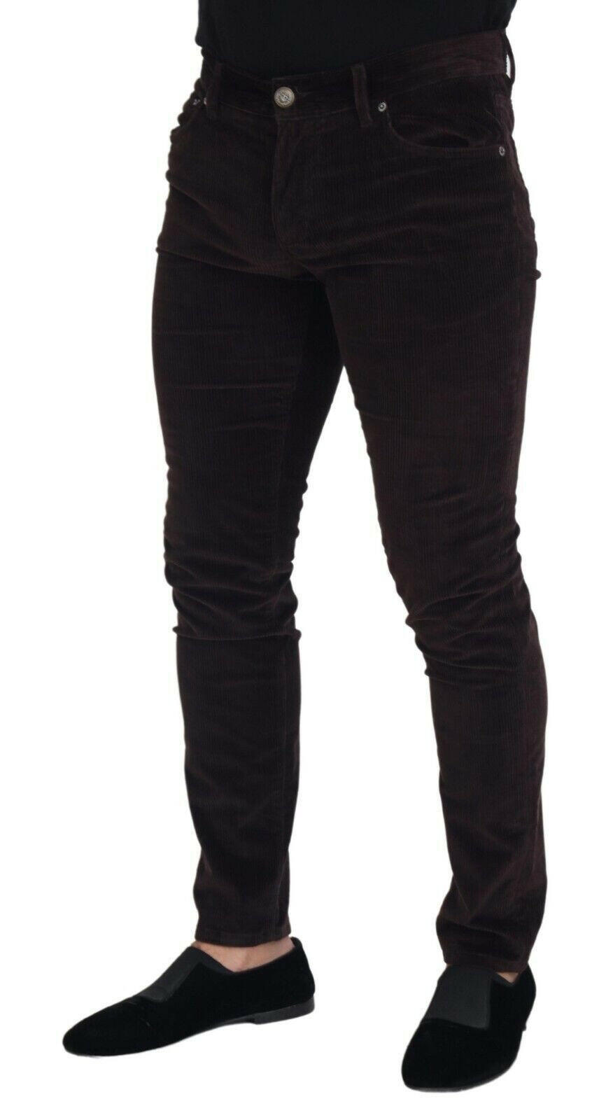 Dolce & Gabbana Brown Corduroy Men Casual Trouser Pants -   -  Dolce & Gabbana. Dolce & Gabbana Brown Corduroy Men Casual Trouser Pants -   -  Dolce & Gabbana.