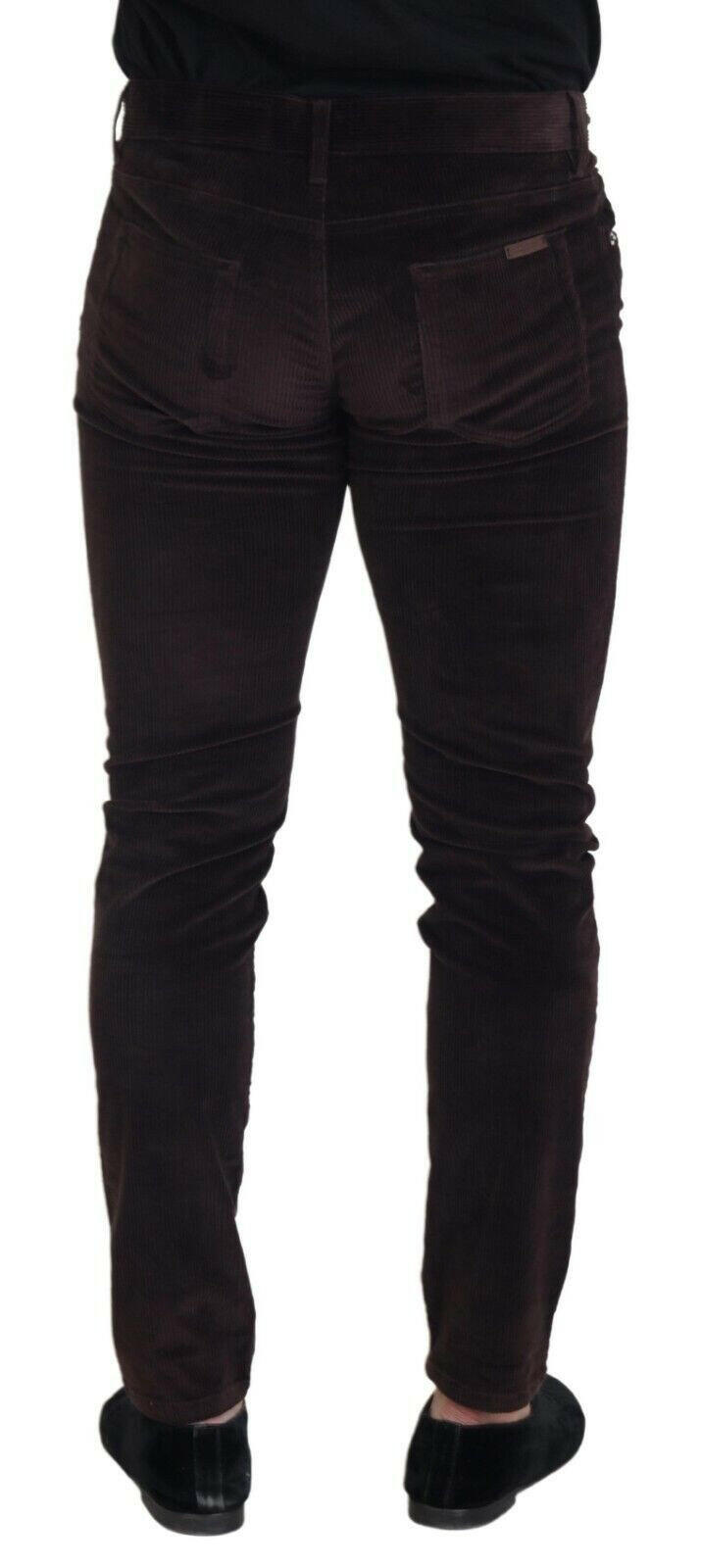 Dolce & Gabbana Brown Corduroy Men Casual Trouser Pants -   -  Dolce & Gabbana. Dolce & Gabbana Brown Corduroy Men Casual Trouser Pants -   -  Dolce & Gabbana.