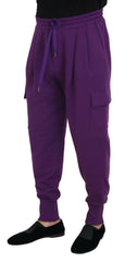 Dolce & Gabbana Purple Cotton Cargo Sweatpants Jogging Pants -   -  Dolce & Gabbana.