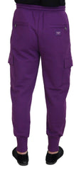 Dolce & Gabbana Purple Cotton Cargo Sweatpants Jogging Pants -   -  Dolce & Gabbana.