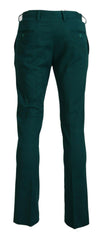 BENCIVENGA Green Straight Fit Men Formal Trousers Pants -   -  BENCIVENGA.