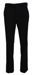 BENCIVENGA Black Straight Fit Men Formal Trousers Pants -   -  BENCIVENGA.