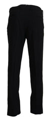 BENCIVENGA Black Straight Fit Men Formal Trousers Pants -   -  BENCIVENGA.