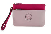 Versace Elegant Pink Leather Pouch Clutch -  Luxury Clutch Bag for Women -  Versace.