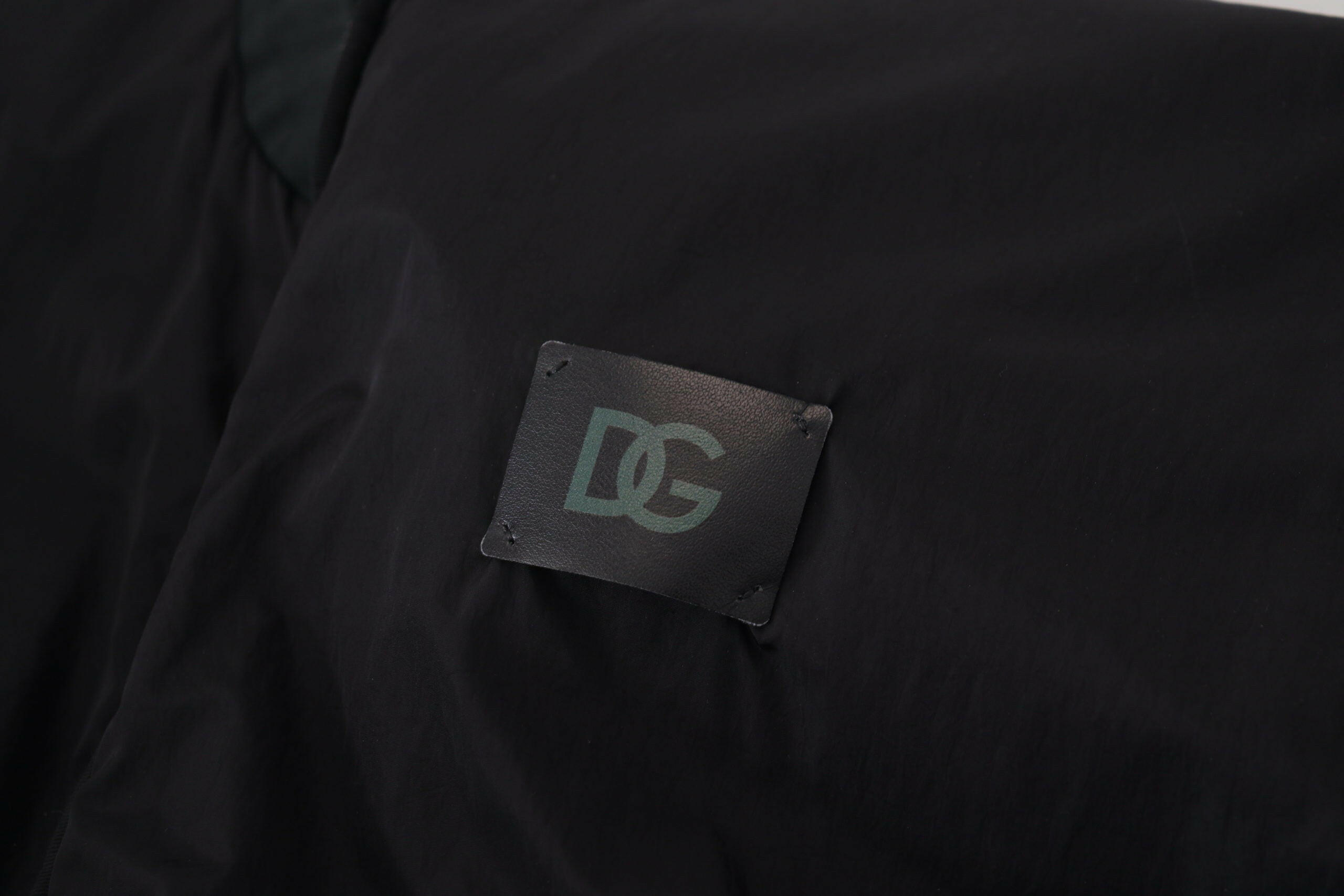 Dolce & Gabbana Black Nylon Logo Bomber Zipper Jacket -   -  Dolce & Gabbana. Dolce & Gabbana Black Nylon Logo Bomber Zipper Jacket -   -  Dolce & Gabbana.