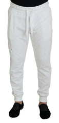 Dolce & Gabbana White Sport Logo Cotton Sweatpants Trousers Pants -   -  Dolce & Gabbana.