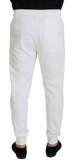 Dolce & Gabbana White Sport Logo Cotton Sweatpants Trousers Pants -   -  Dolce & Gabbana.
