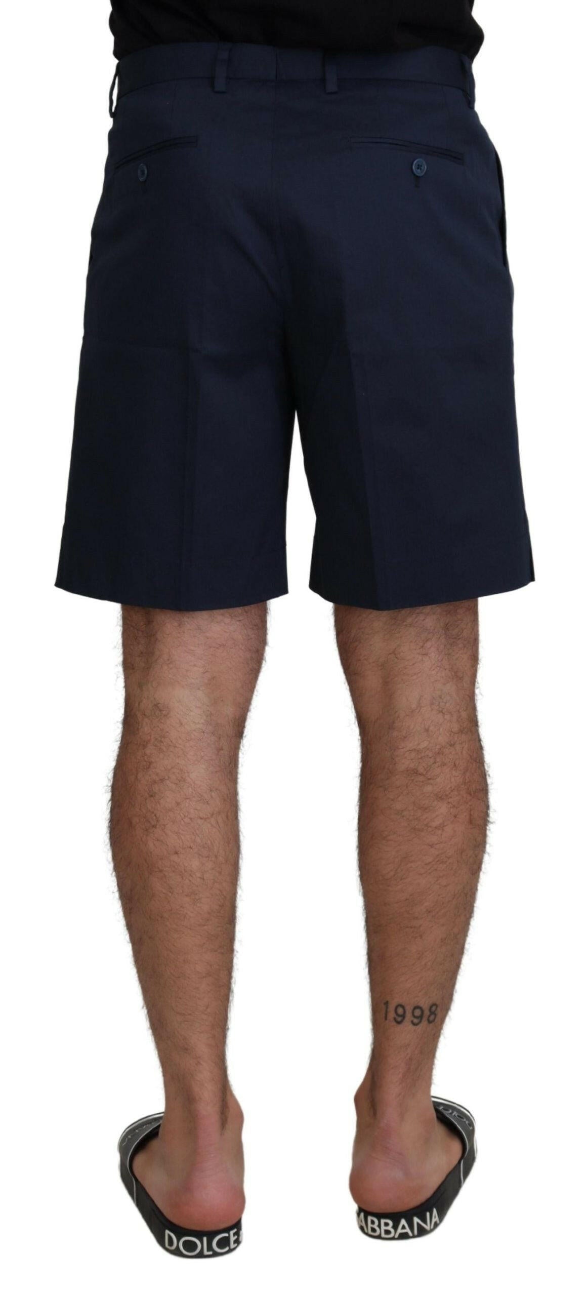 Dolce & Gabbana Blue Chinos Cotton Stretch Casual Shorts -   -  Dolce & Gabbana. Dolce & Gabbana Blue Chinos Cotton Stretch Casual Shorts -   -  Dolce & Gabbana.