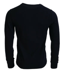 Dolce & Gabbana Blue Cashmere iit Print Pullover Sweater -   -  Dolce & Gabbana.