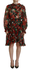 Dolce & Gabbana Multicolor Geranium A-line Knee Length Dress -   -  Dolce & Gabbana.