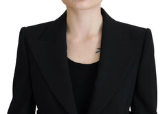 Dolce & Gabbana Black Single Breasted Fit Blazer Wool Jacket -   -  Dolce & Gabbana.