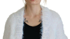 Dolce & Gabbana White Long Sleeves Fringes Cardigan Jacket -   -  Dolce & Gabbana.