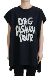 Dolce & Gabbana Black D&G Fashion Round Neck Cotton T-shirt -   -  Dolce & Gabbana.