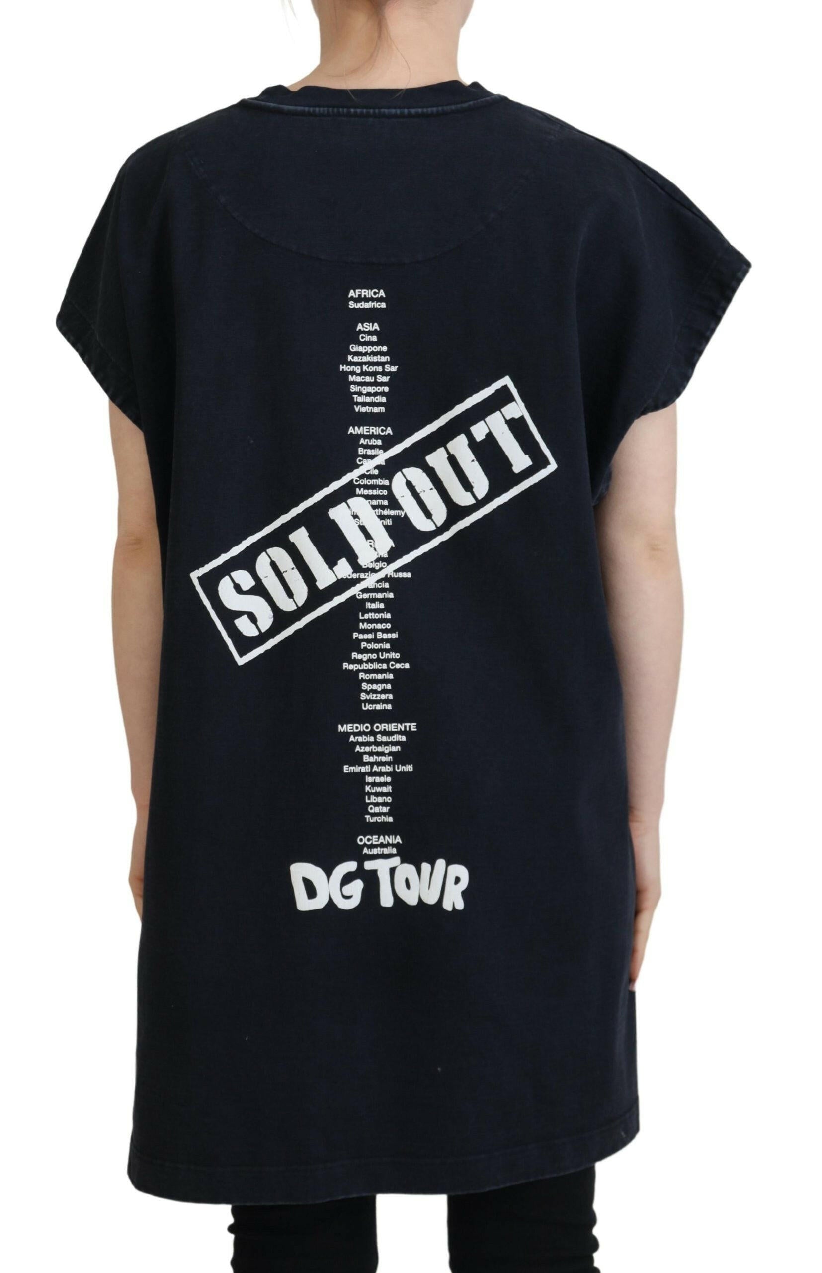 Dolce & Gabbana Black D&G Fashion Round Neck Cotton T-shirt -   -  Dolce & Gabbana. Dolce & Gabbana Black D&G Fashion Round Neck Cotton T-shirt -   -  Dolce & Gabbana.