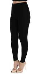 Dolce & Gabbana Black Slim Fit Women Cashmere Pants -   -  Dolce & Gabbana.