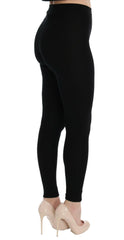 Dolce & Gabbana Black Slim Fit Women Cashmere Pants -   -  Dolce & Gabbana.