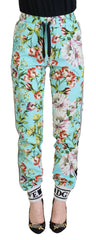 Dolce & Gabbana Multicolor Floral Sweatpants Pants -   -  Dolce & Gabbana.