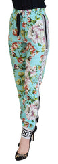 Dolce & Gabbana Multicolor Floral Sweatpants Pants -   -  Dolce & Gabbana.