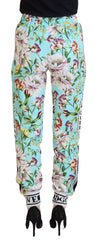 Dolce & Gabbana Multicolor Floral Sweatpants Pants -   -  Dolce & Gabbana.