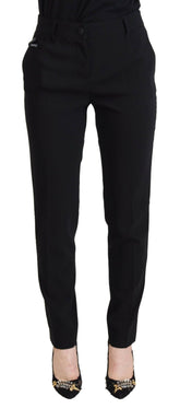 Dolce & Gabbana Black High Waist Women Pants -   -  Dolce & Gabbana.