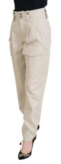 Dolce & Gabbana Beige High Waist Women Pants -   -  Dolce & Gabbana.