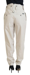 Dolce & Gabbana Beige High Waist Women Pants -   -  Dolce & Gabbana.