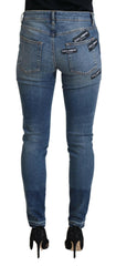Dolce & Gabbana Blue Washed Cotton Tattered Denim Jeans -   -  Dolce & Gabbana.