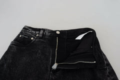Dolce & Gabbana Black Washed Cotton High Waist Denim Jeans -   -  Dolce & Gabbana.