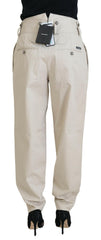 Dolce & Gabbana Beige Cotton Women Cargo Pants -   -  Dolce & Gabbana.