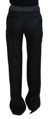 Dolce & Gabbana Black Straight Fit Cotton Pants -   -  Dolce & Gabbana.