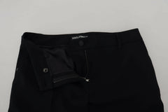Dolce & Gabbana Black Tapered Women Wool Pants -   -  Dolce & Gabbana.