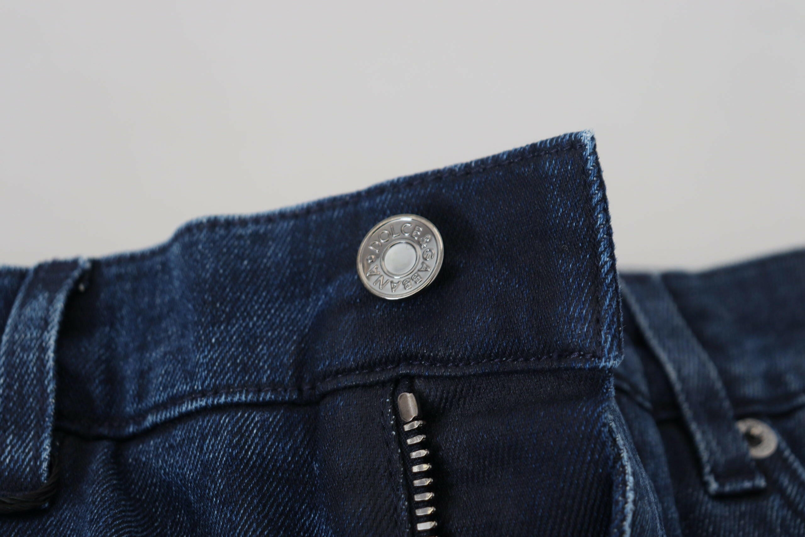 Dolce & Gabbana Blue Cotton Skinny Tattered Denim Jeans -   -  Dolce & Gabbana. Dolce & Gabbana Blue Cotton Skinny Tattered Denim Jeans -   -  Dolce & Gabbana.