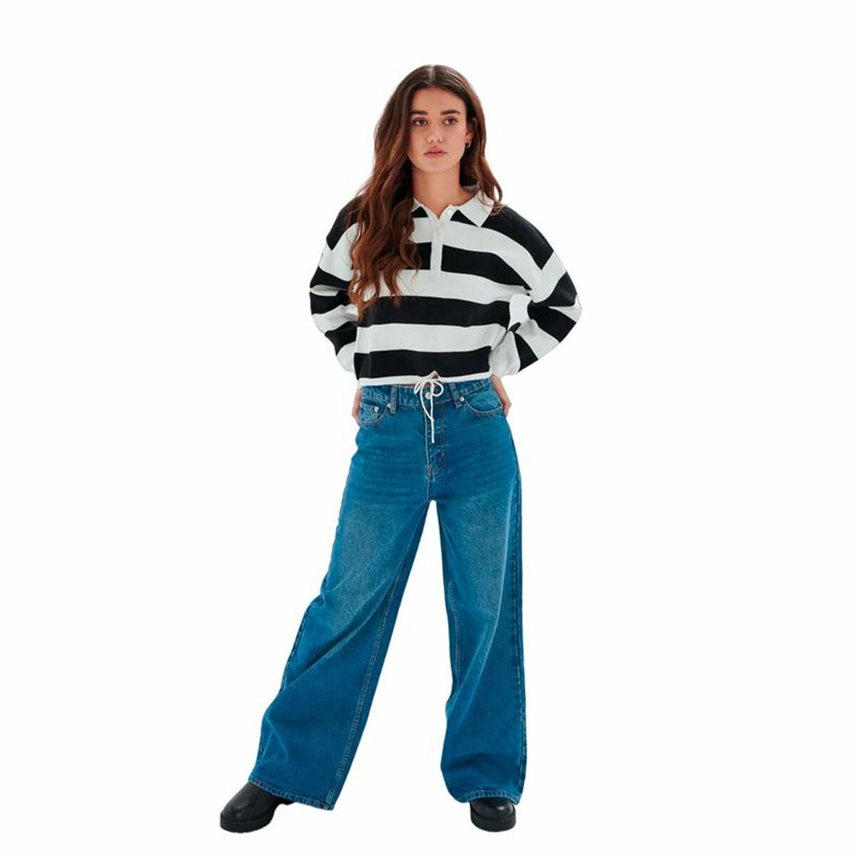 Trousers 24COLOURS Blue -  Clothing, Women -  24COLOURS.